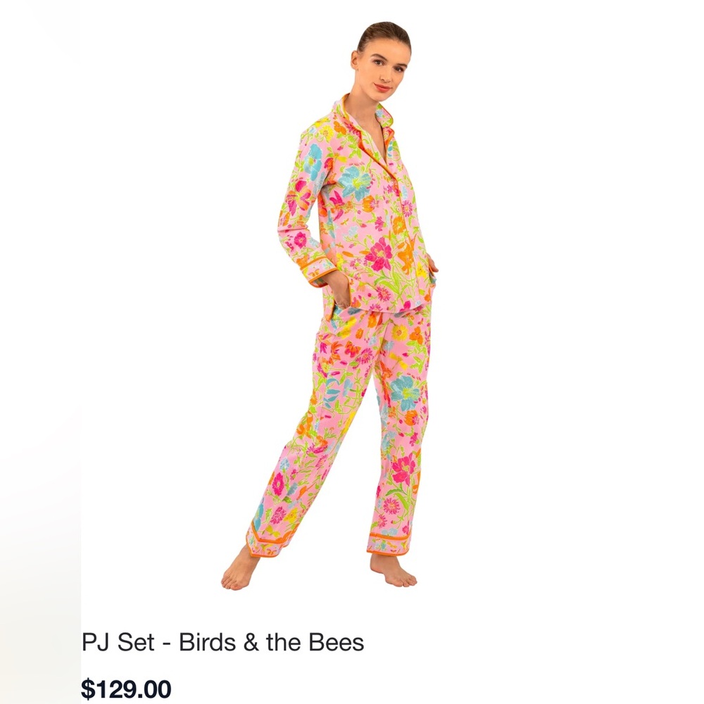 Gretchen Scott - birds, and the bees PJ set